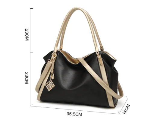 Fashionable Litchi Pattern Women's Handbag