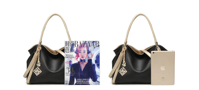 Fashionable Litchi Pattern Women's Handbag