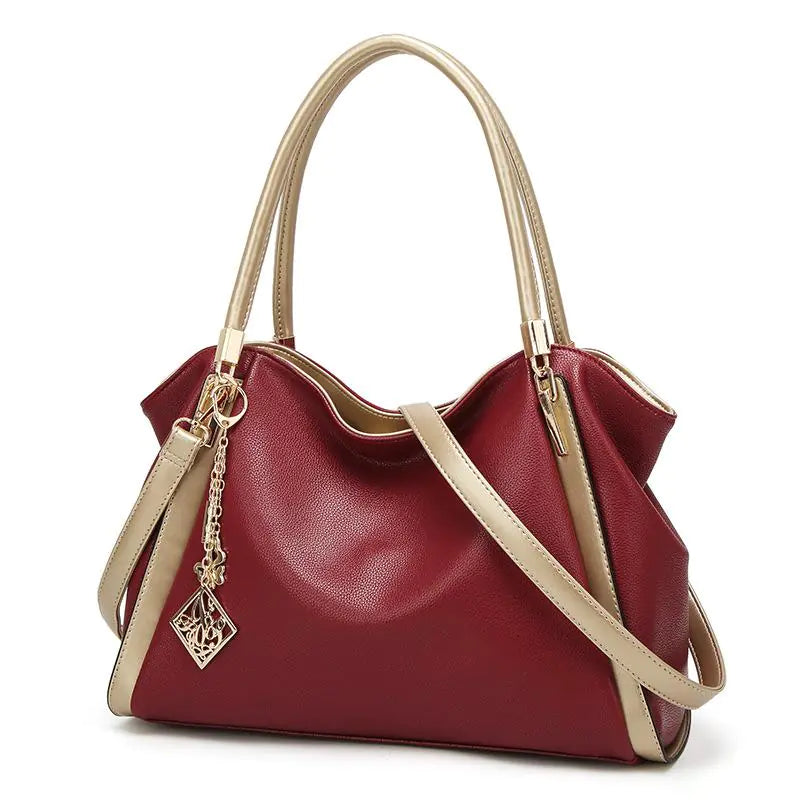 Fashionable Litchi Pattern Women's Handbag