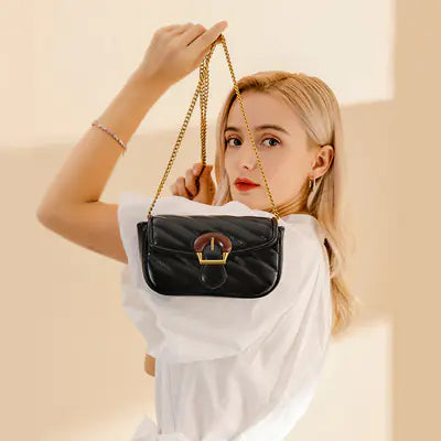 Chic Luxury Mini Shoulder Bag with Chain Design