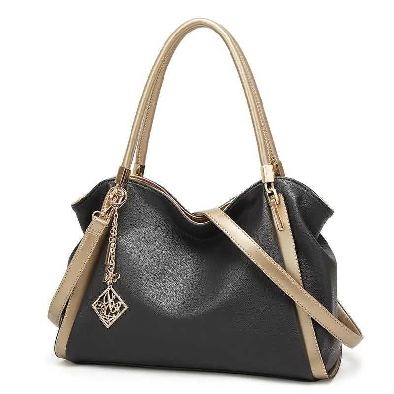 Fashionable Litchi Pattern Women's Handbag